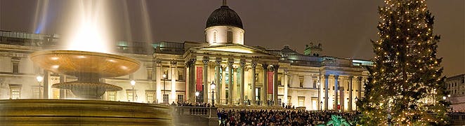 Navidad en Trafalgar Square Londres