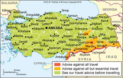 es seguro viajar estambul turquia mapa zonas riesgosas