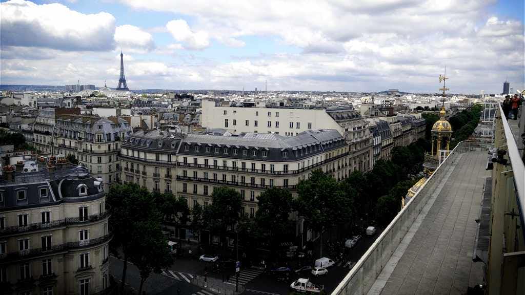 Restaurante y terraza panorámica de Printemps París 26 vistas panorámicas de parís