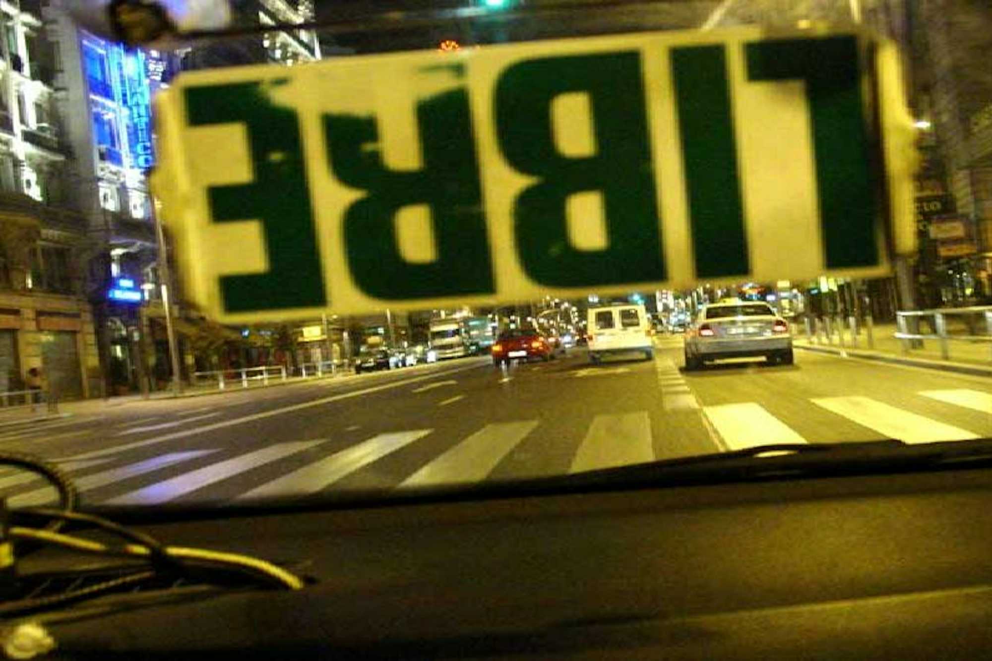 Carrera de taxi en Madrid