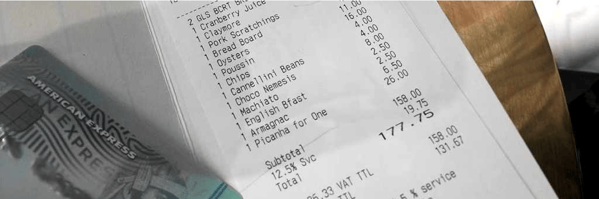 Factura Restaurante Londres Servicio Incluido