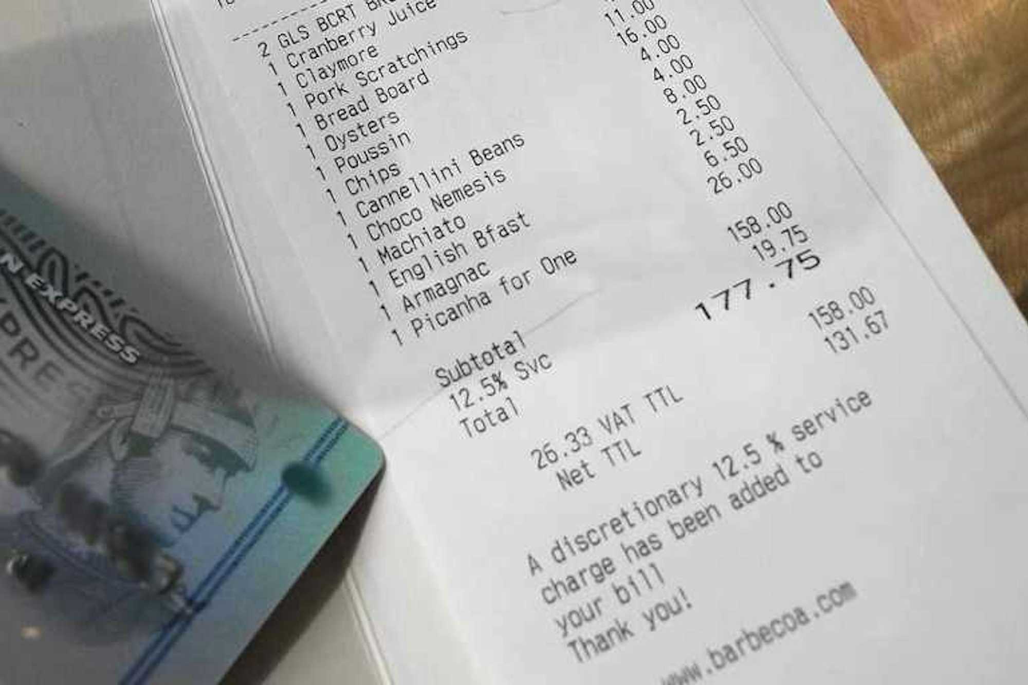 Propinas Restaurantes Londres