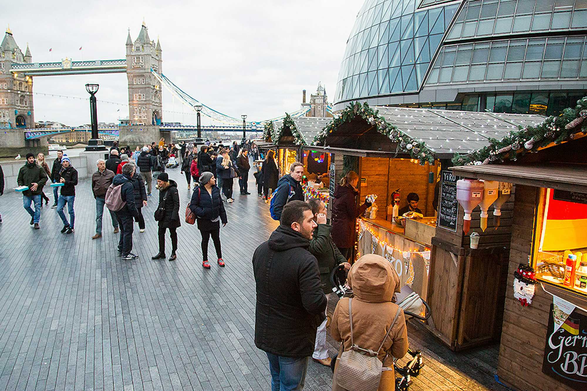 Mercados Navidad Londres, London Bridge Christmas Market