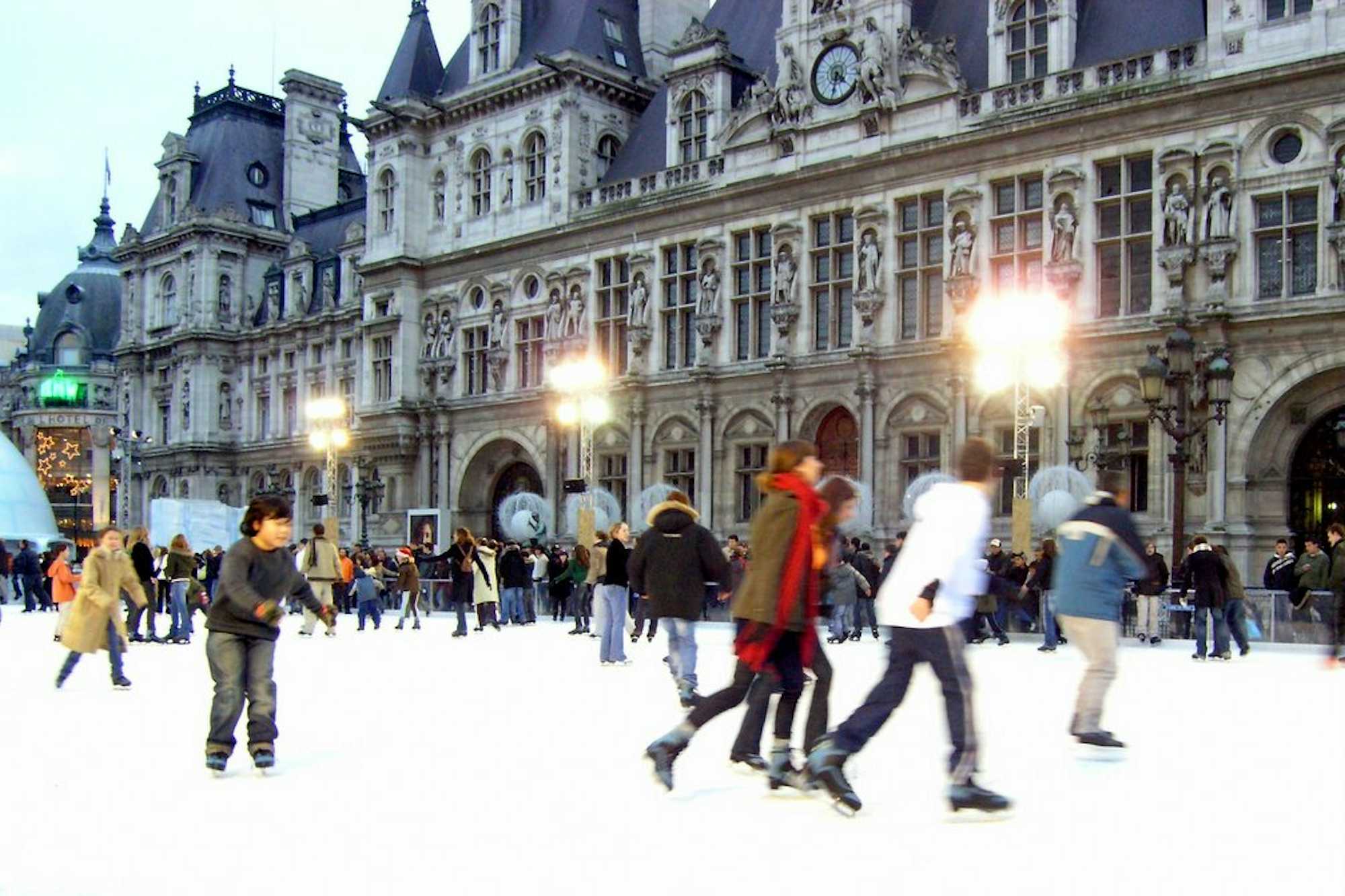 París Pistas patinaje sobre hielo Hotel de Ville