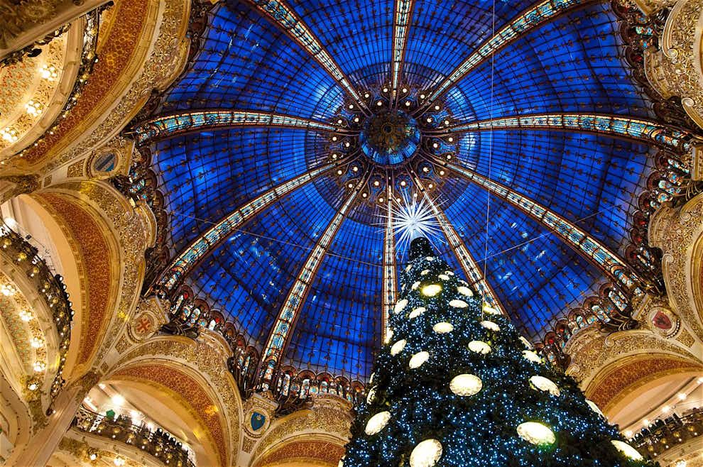 arbol navidad galerias lafayette paris