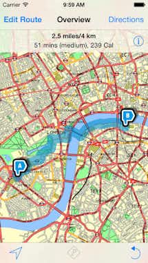 Elige el mejor camino en Londres 7 walkit app ios iphone mapas londres tuescapada.eu