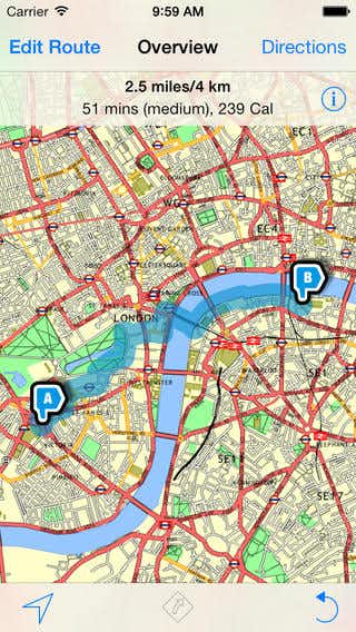 walkit app ios iphone mapas londres_tuescapada.eu