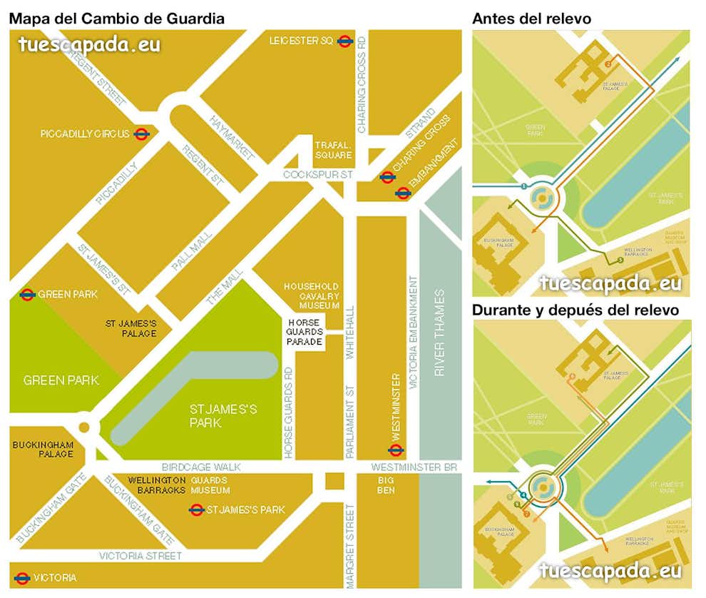 mapa del cambio de guardia