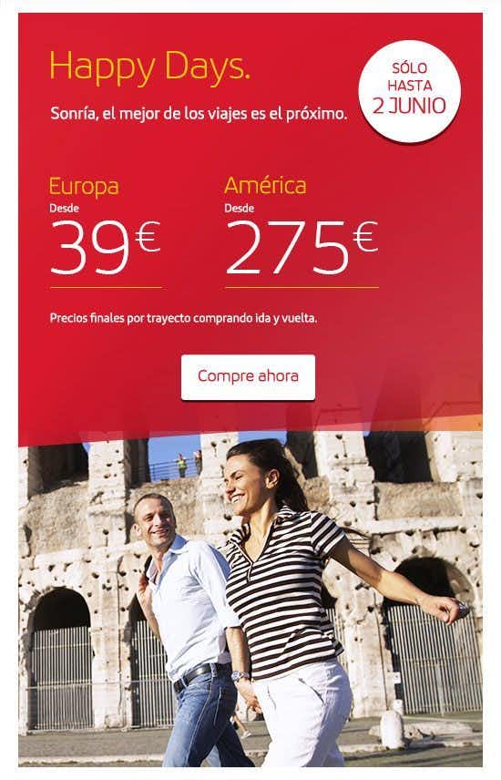 vuelos baratos happy days iberia 2015 ofertas