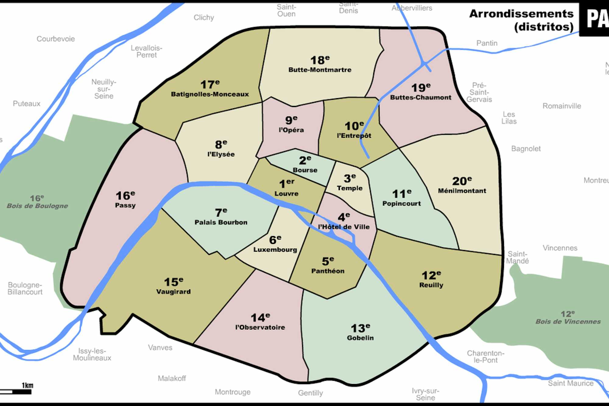 como orientarse en paris arrondissements barrios tuescapada