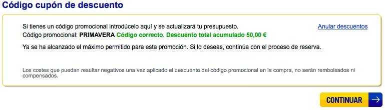 código descuento eDreams cupón promocional