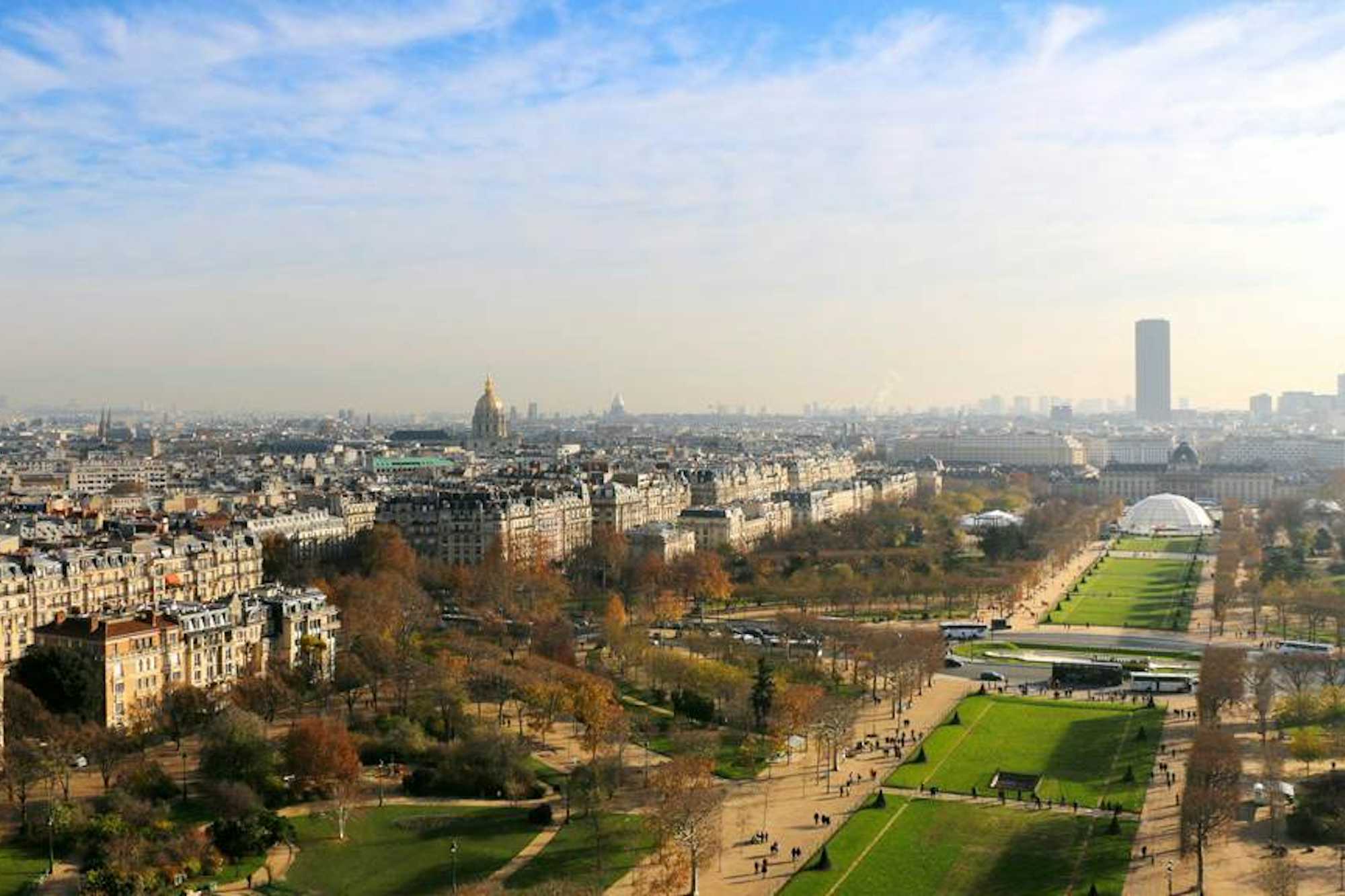 champ de mars desde torre eiffel paris