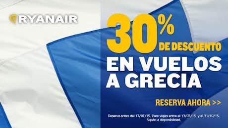 Oferta Ryanair vuelos baratos a Grecia desde 4,99€ trayecto 6 vuelos baratos ryanair grecia