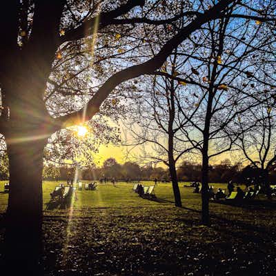 otoño en Londres Hyde Park en octubre