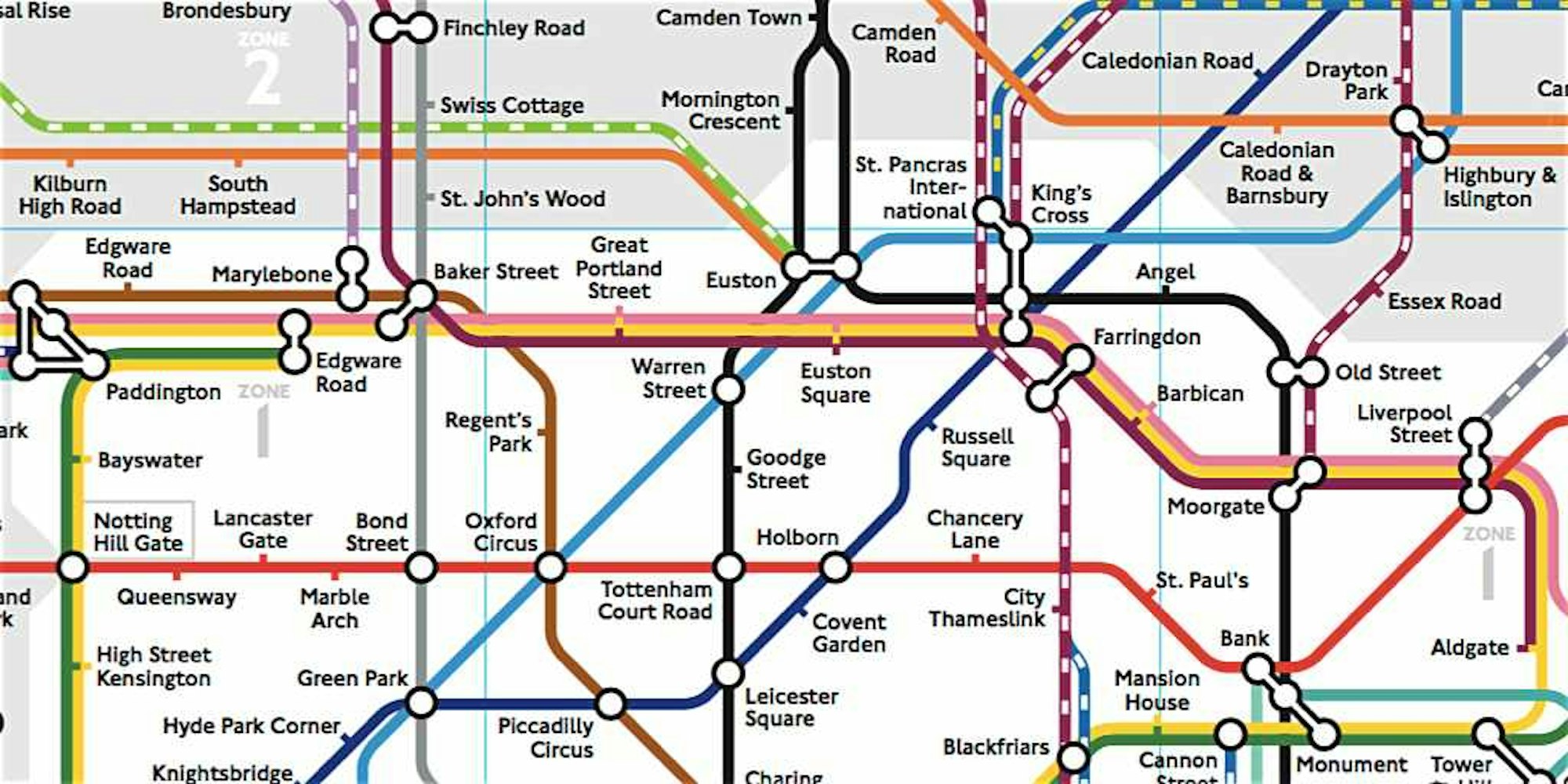 Mapa Metro Londres