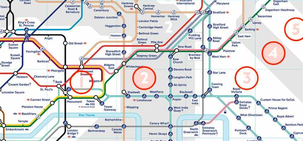 zonas metro londres areas transporte publiico de londres