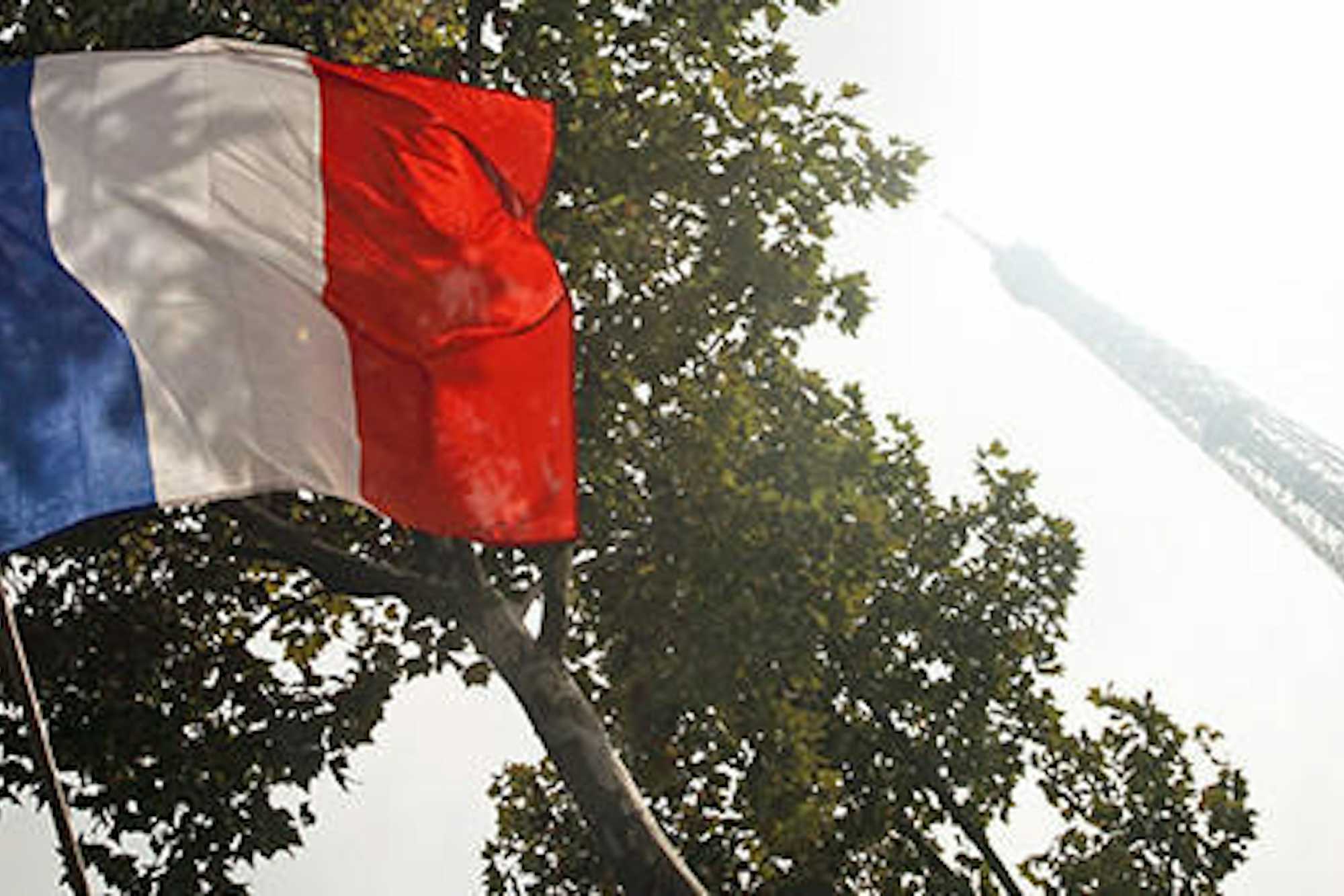 bandera francia torre eiffel paris