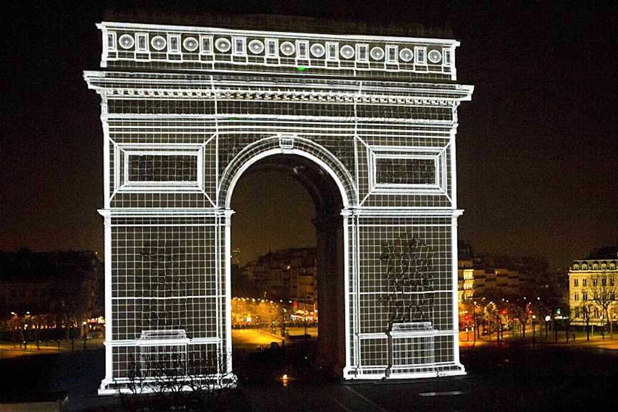 espectaculo nochevieja arco del triunfo paris