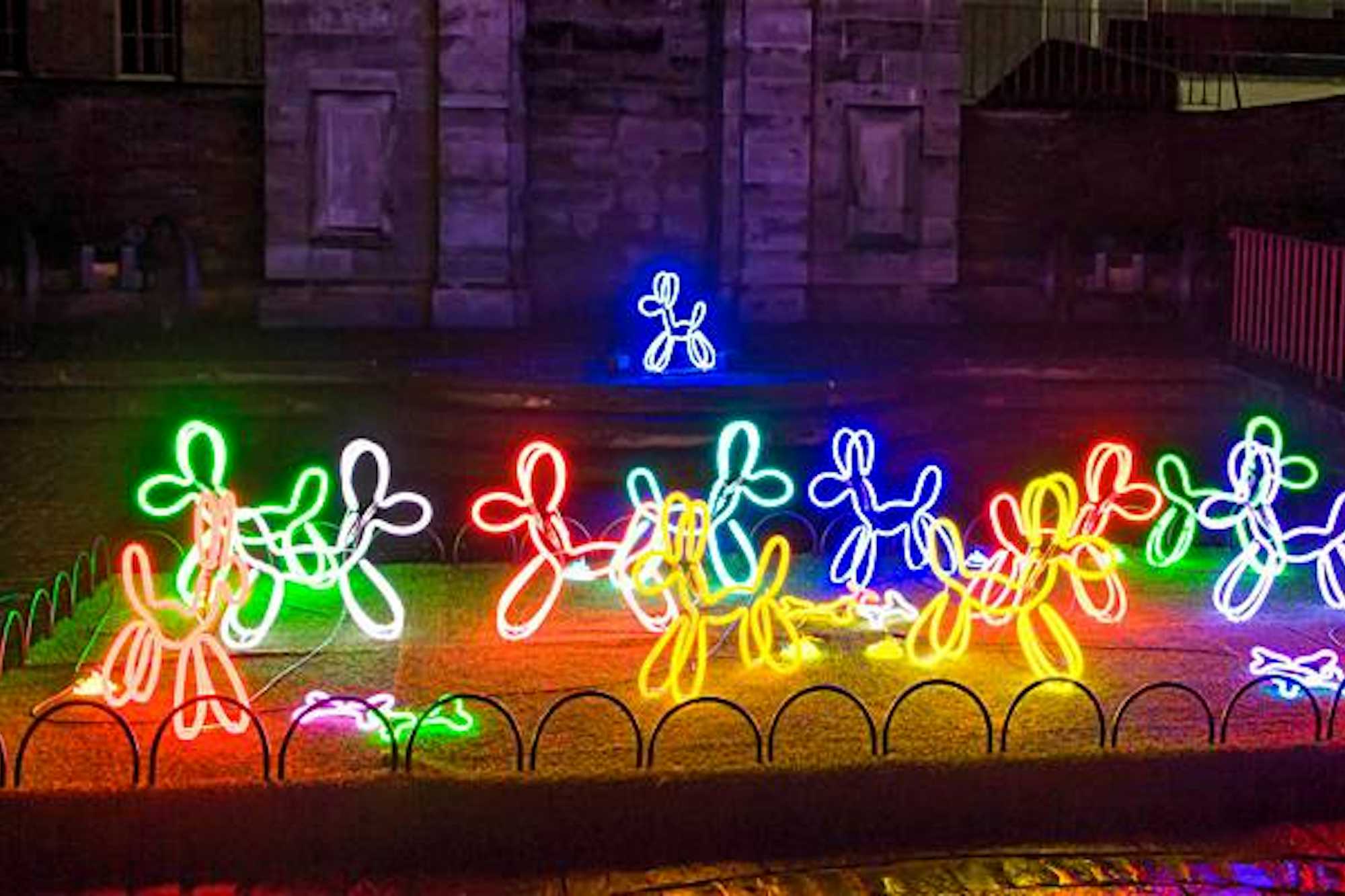 Festival Luces Londres Lumiere London Neon Dogs