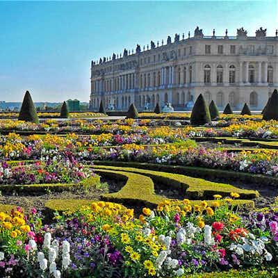 Jardines de primavera en Versalles, París