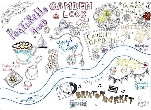 Mapa mercados de Londres 6 mapa mercados Londres