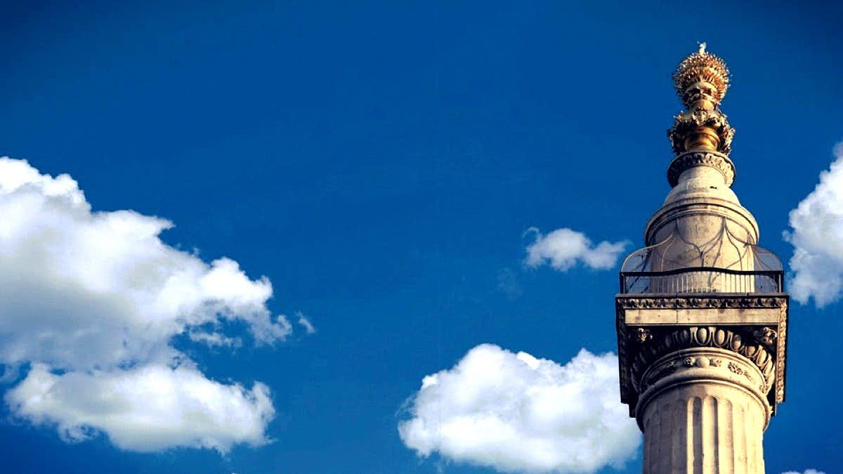 The Monument, monumento para el Gran Incendio de Londres 37 monumento gran incendio 1666 londres