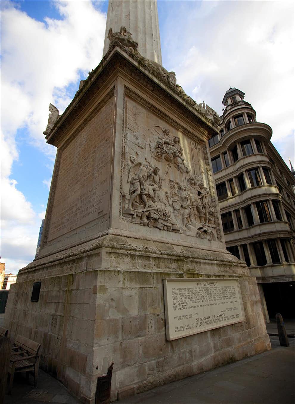 the monument londres inscripciones