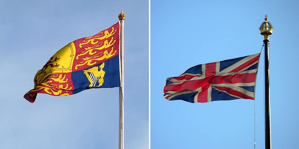 royal standard banderas union jack