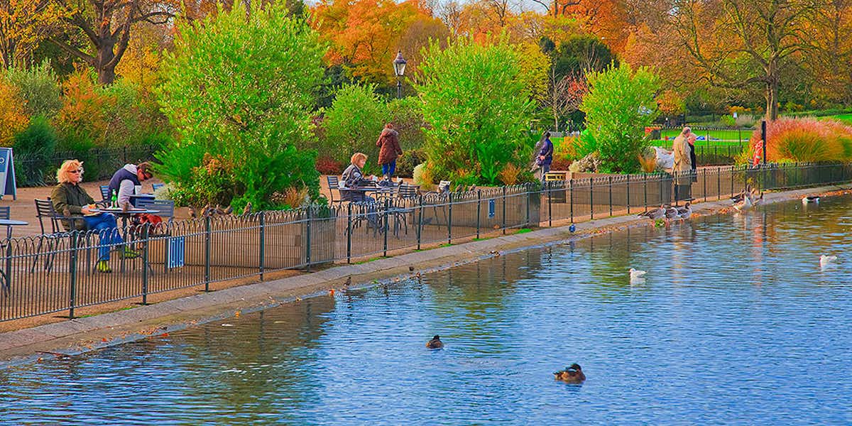 Londres en Otoño en los parques