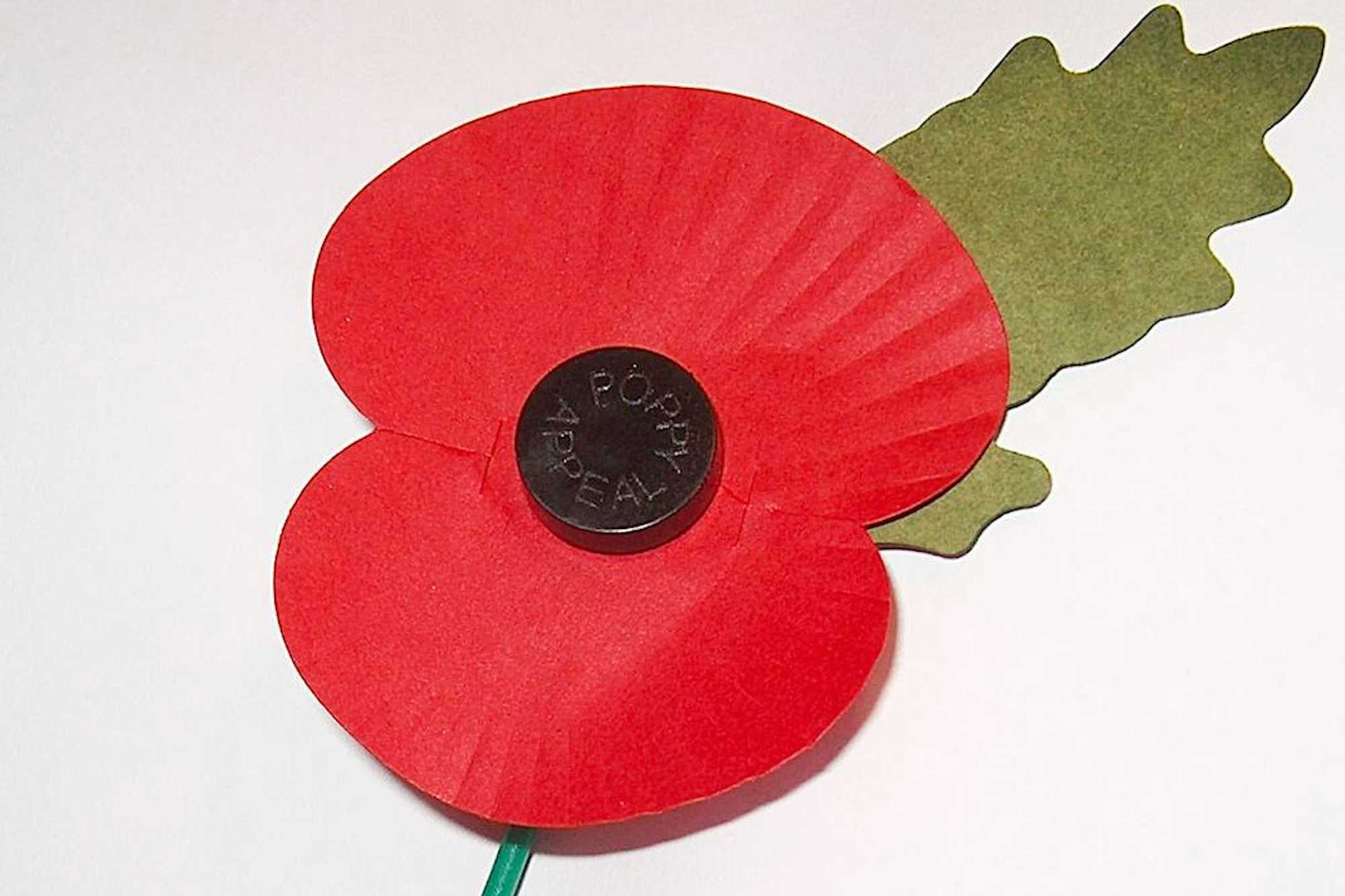 simbolo amapola roja londres poppy day