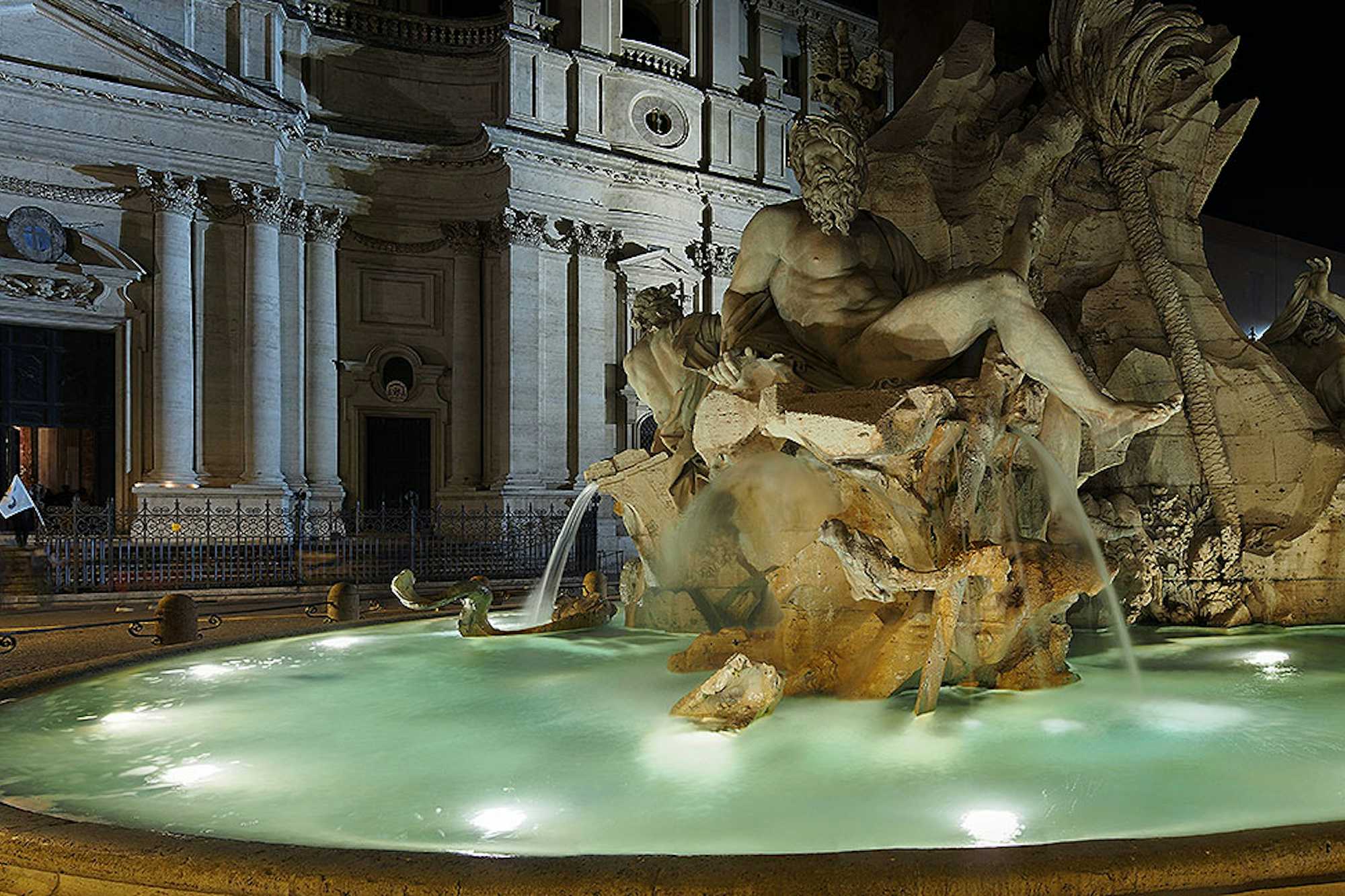 fuente 4 rios plaza navona roma