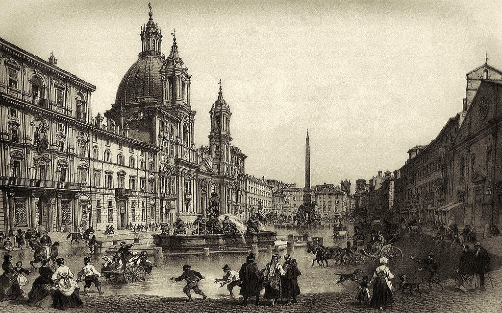 lago piazza navona roma