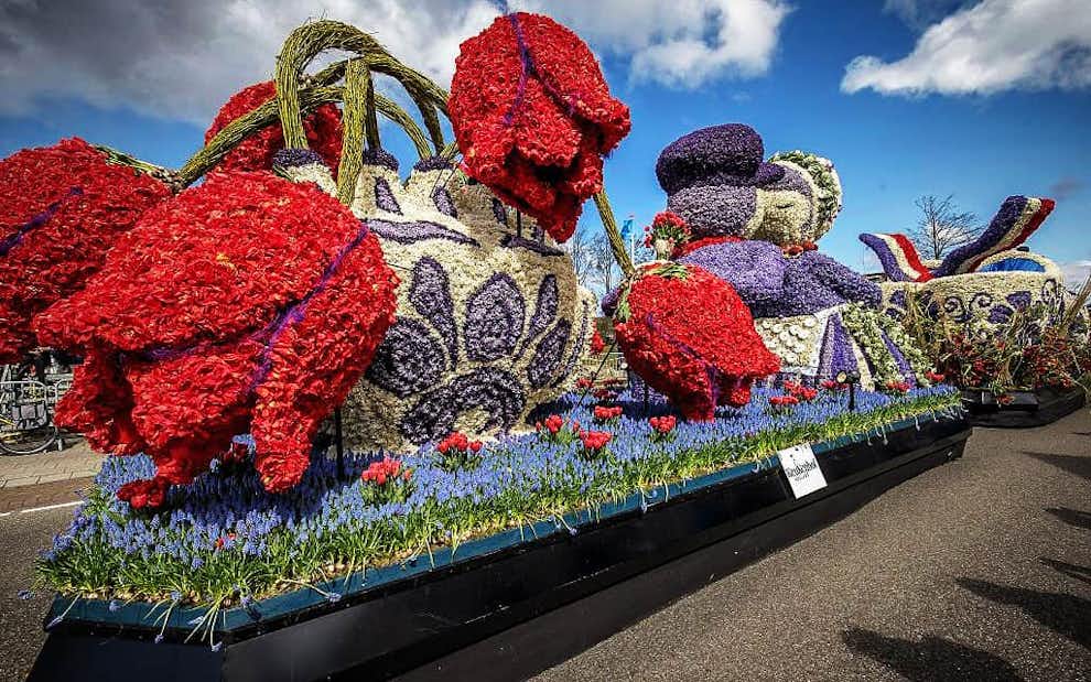 Bloemencorso Bollenstreek, desfile de flores en Keukenhof Desfile Flores Keukenhof