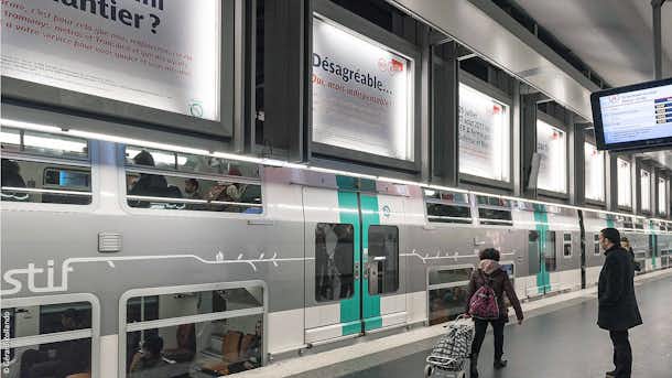 Obras del tren RER A que une Disney con París 2 tren para llegar a disneyland paris