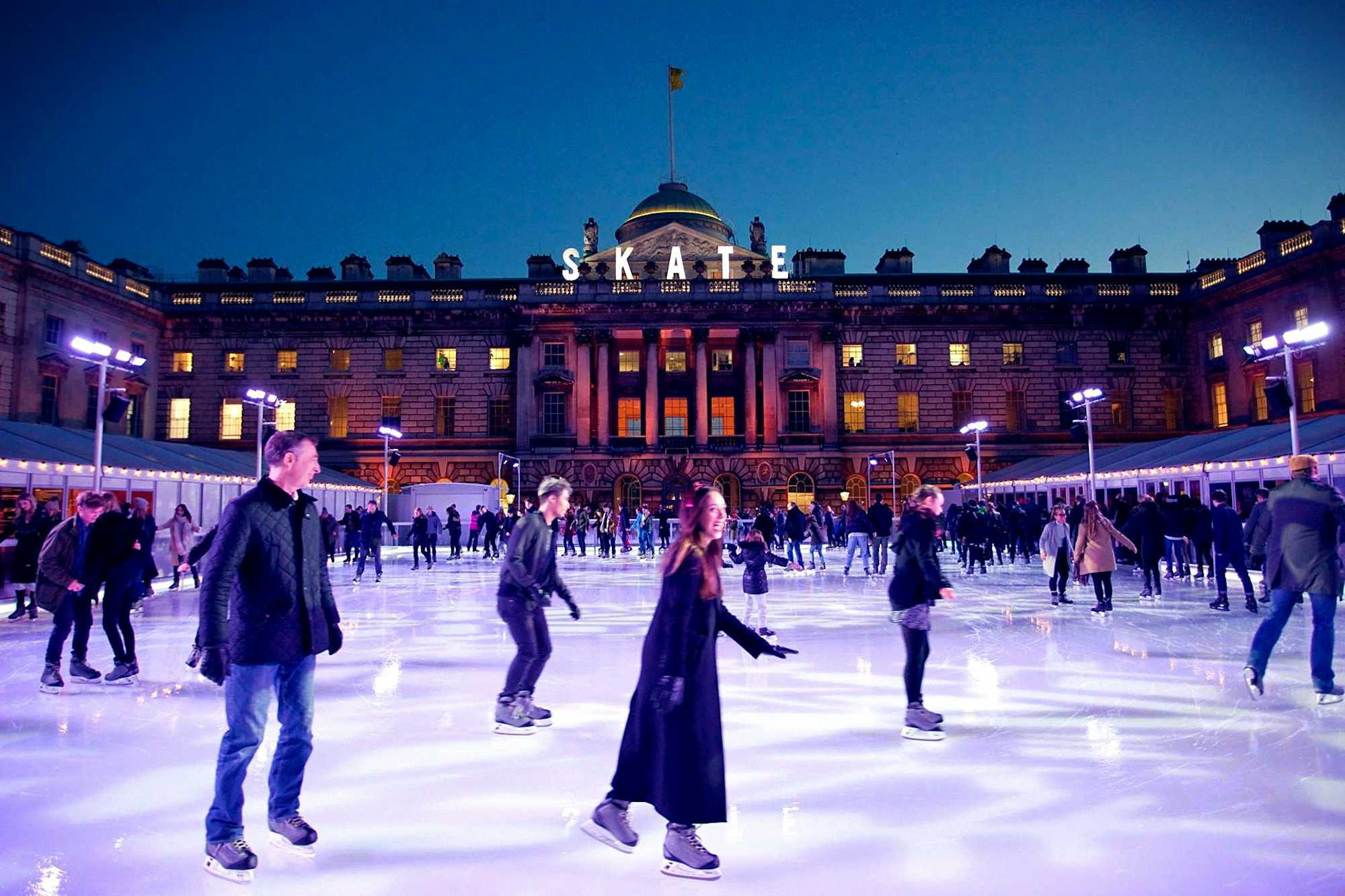 Nochebuena en Londres: patinar en Somerset House
