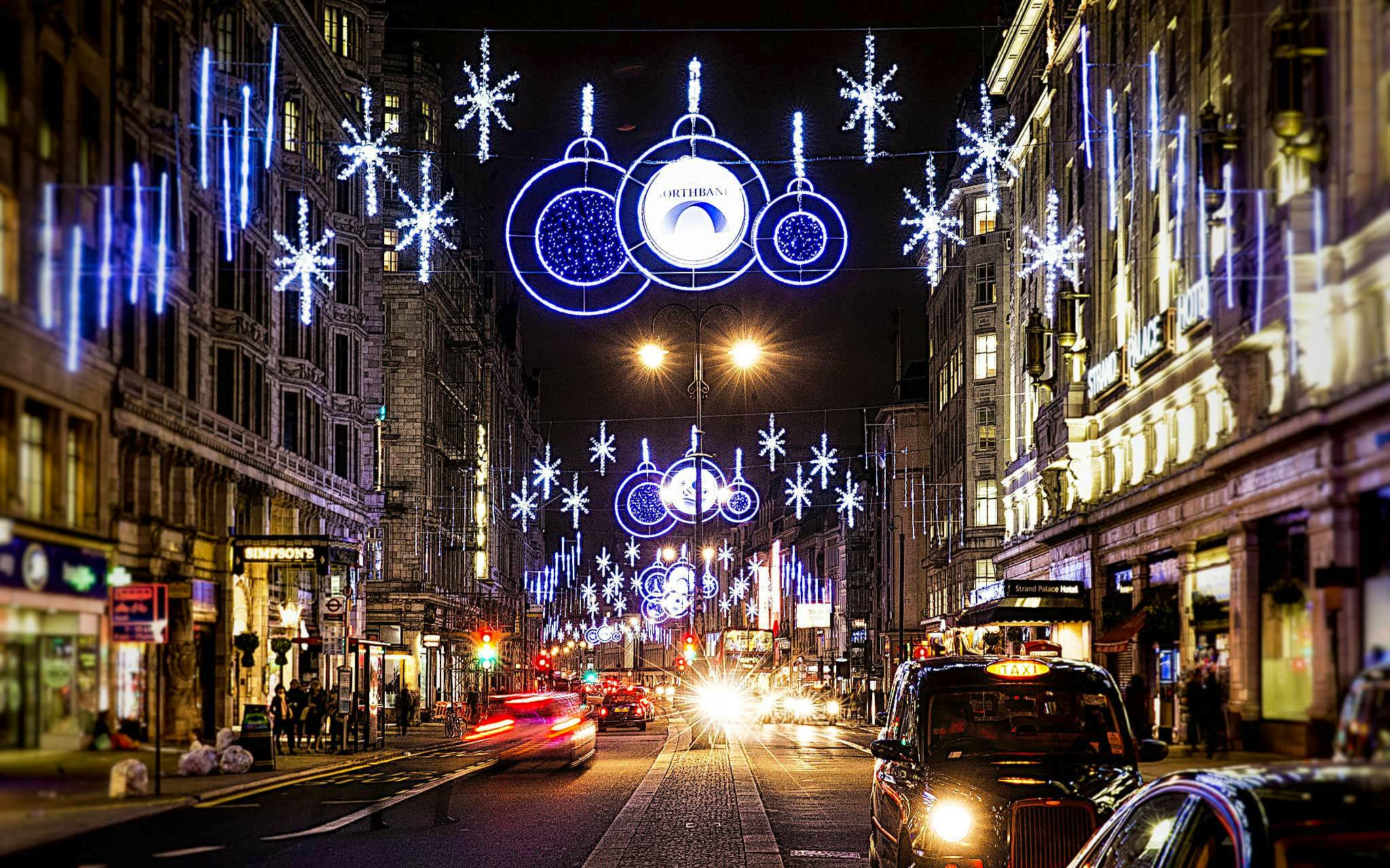 Luces Navidad Londres 2018 Strand