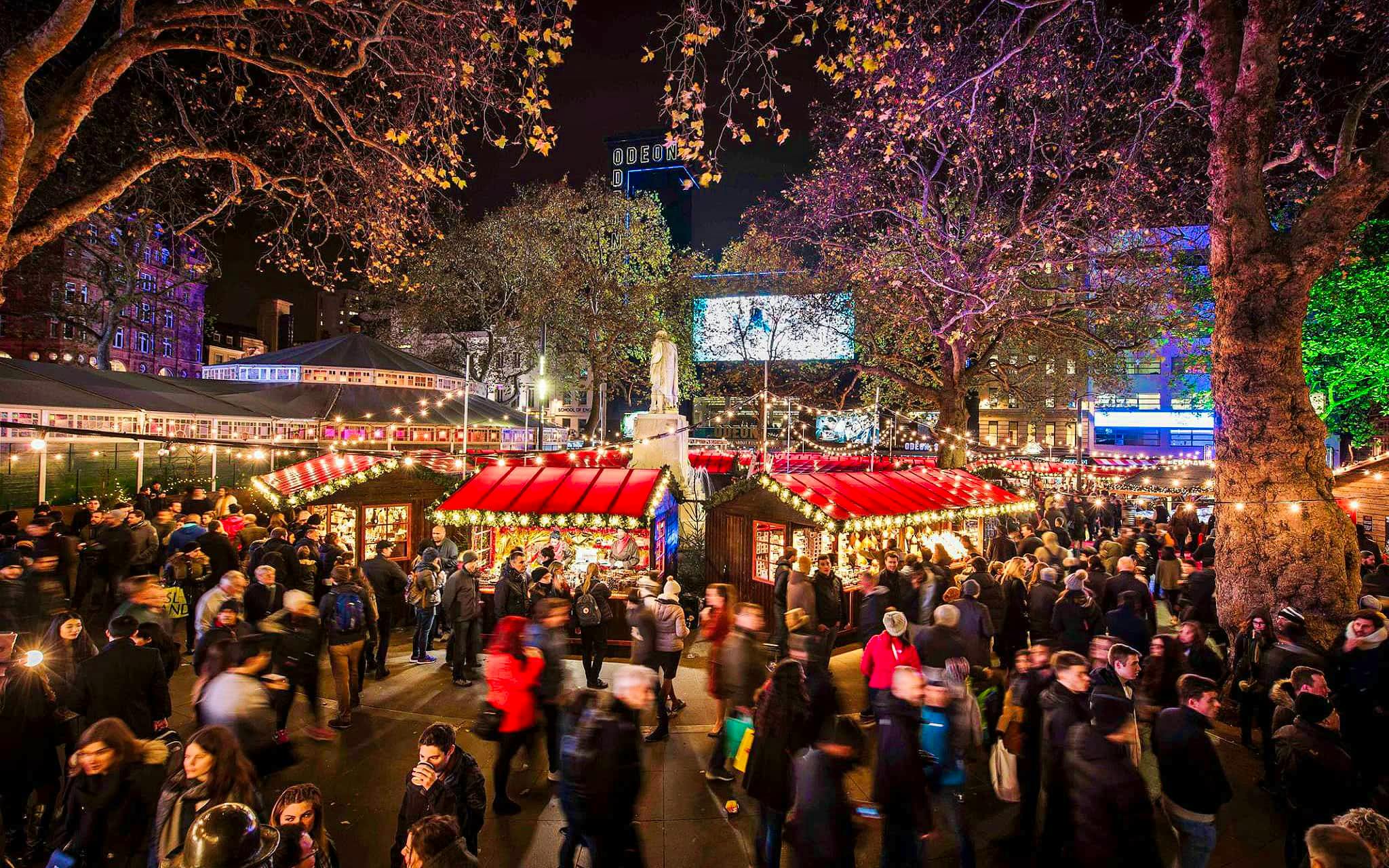 mercados navidad londres leicester square