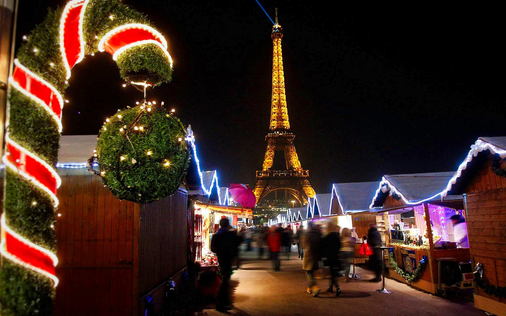 mercados navidad paris champs mars