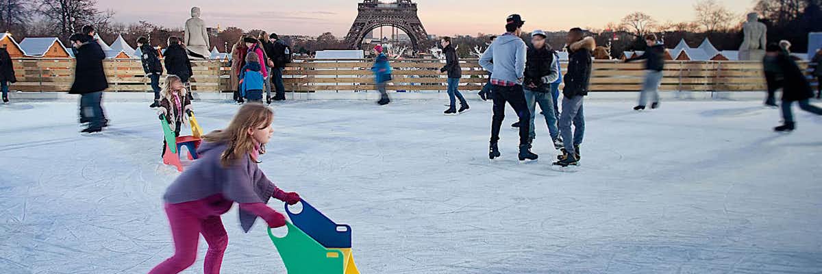 Navidad en París: Patinaje en Trocadero