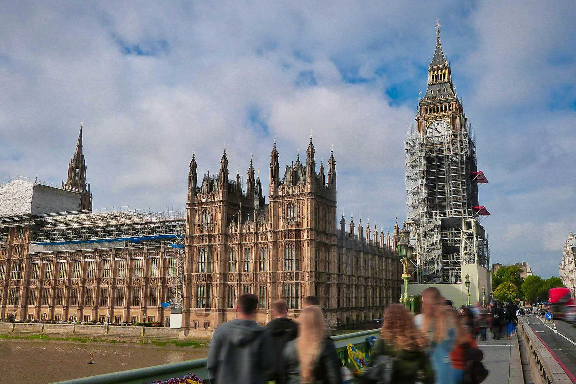 Obras Big Ben Londres Entre Andamios