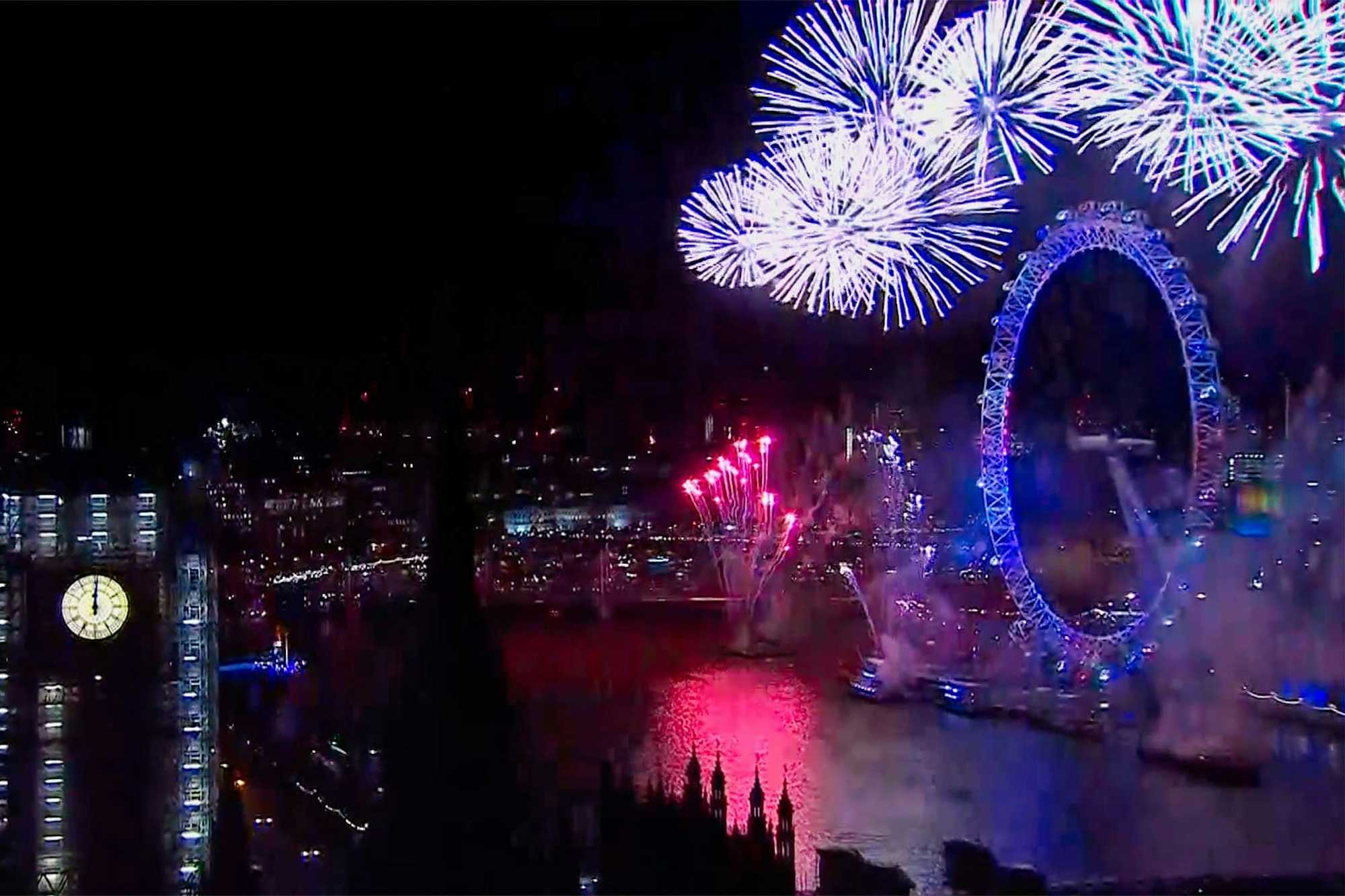 Fuegos Artificiales Londres Año Nuevo 2018