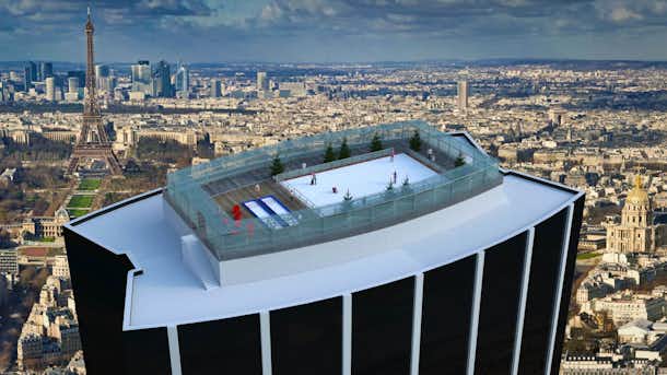 ¿Te atreves a patinar en lo más alto de París? 12 Pista de Hielo Torre Montparnasse Paris