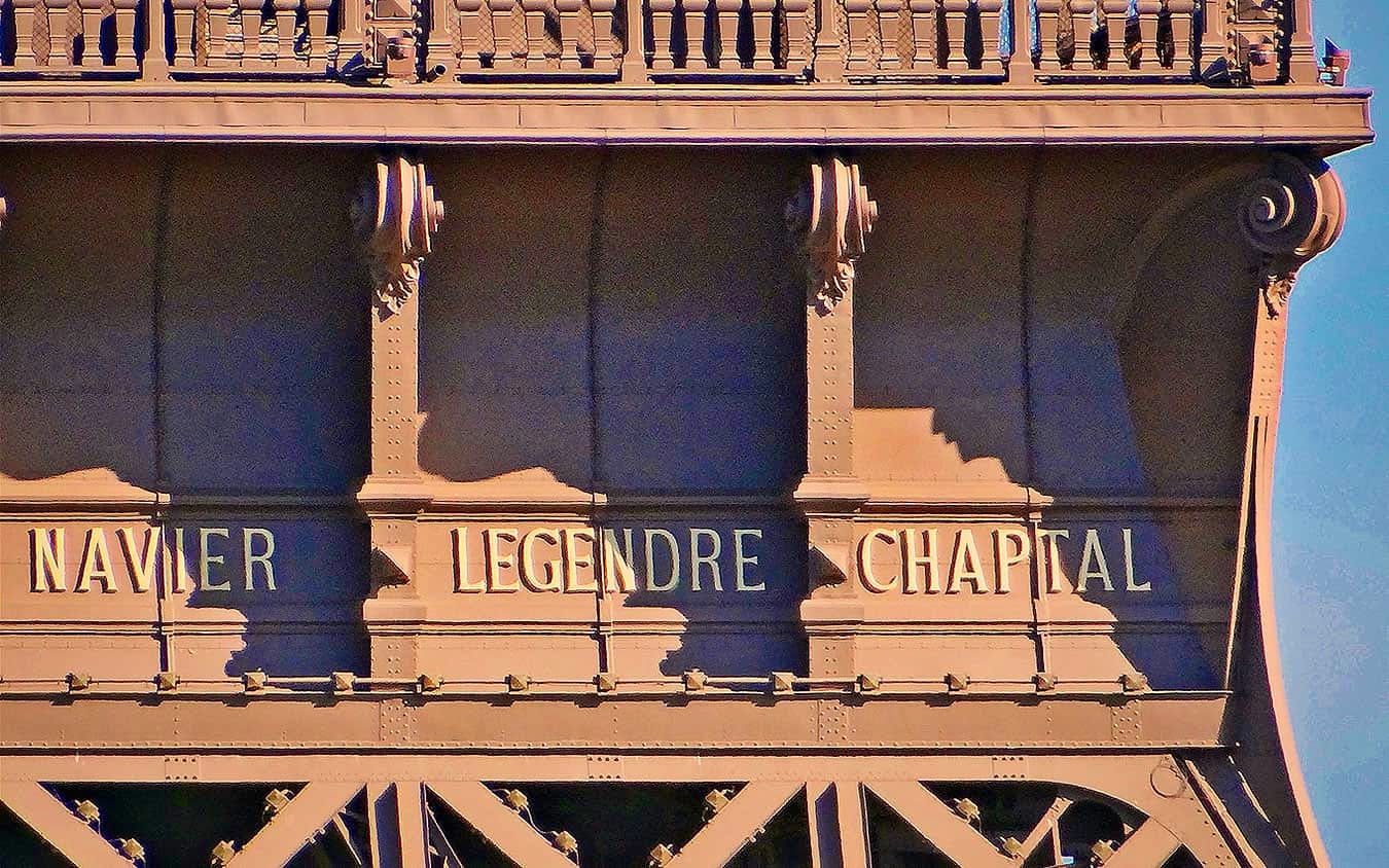 Nombres Torre Eiffel Paris