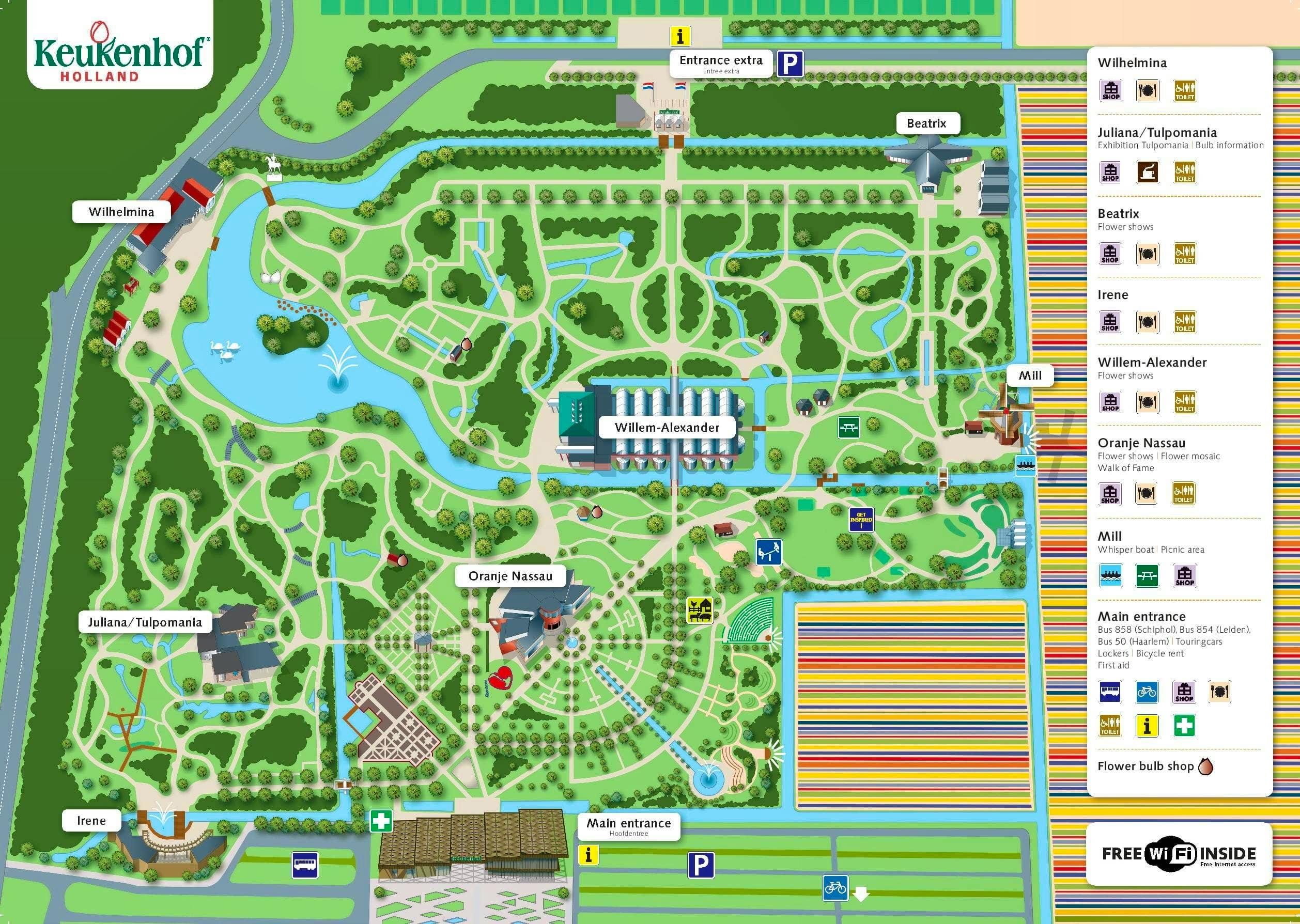 keukenhof mapa ▷Mapa del parque Keukenhof • Guía indispensable 2020