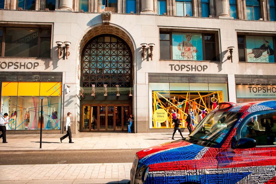 Tienda Topshop en Oxford Street Tiendas abiertas en Londres Semana Santa Londres, Topshop Oxford Street