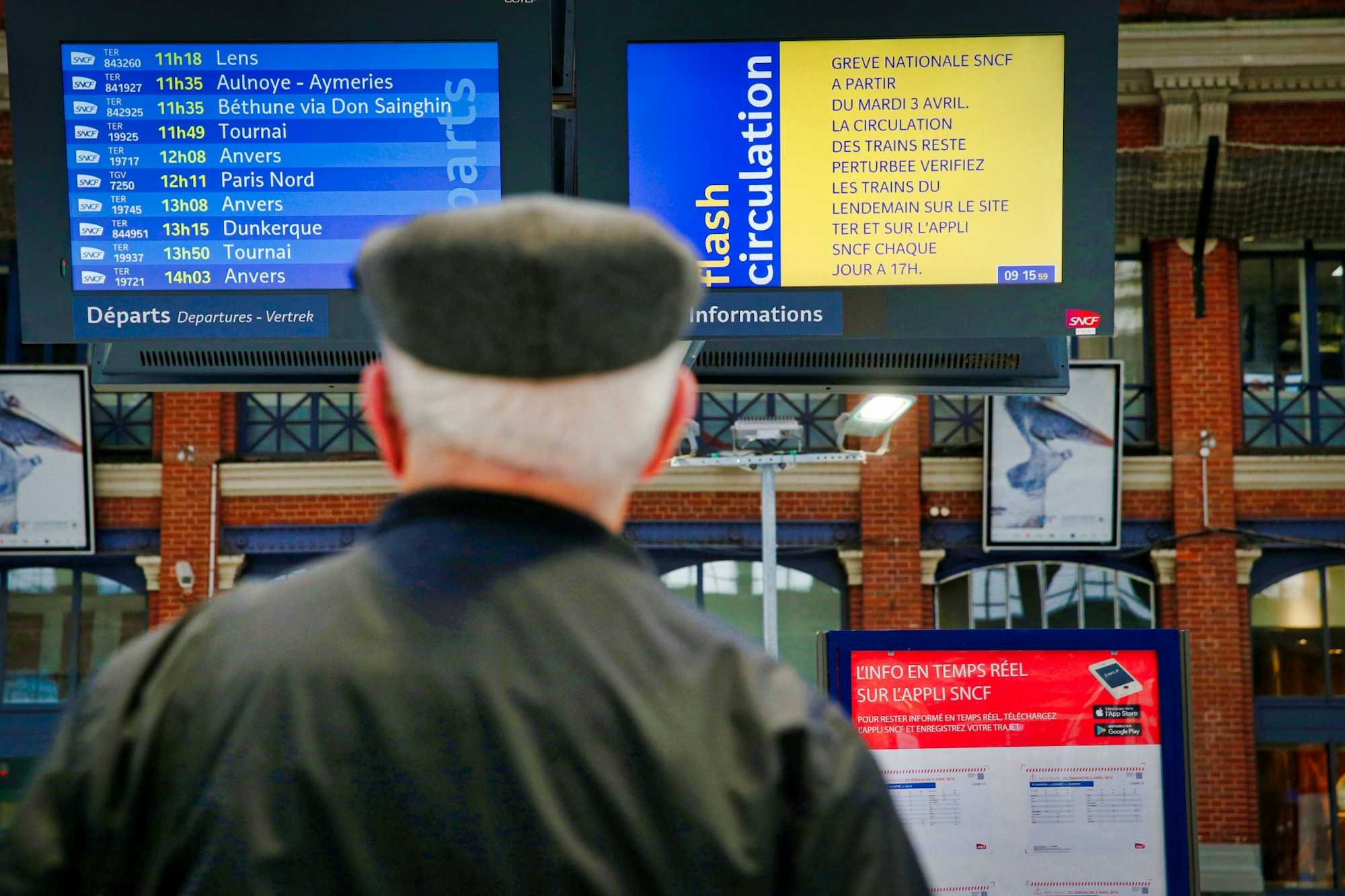 Huelga de Trenes en Francia Trenes cancelados SNCF
