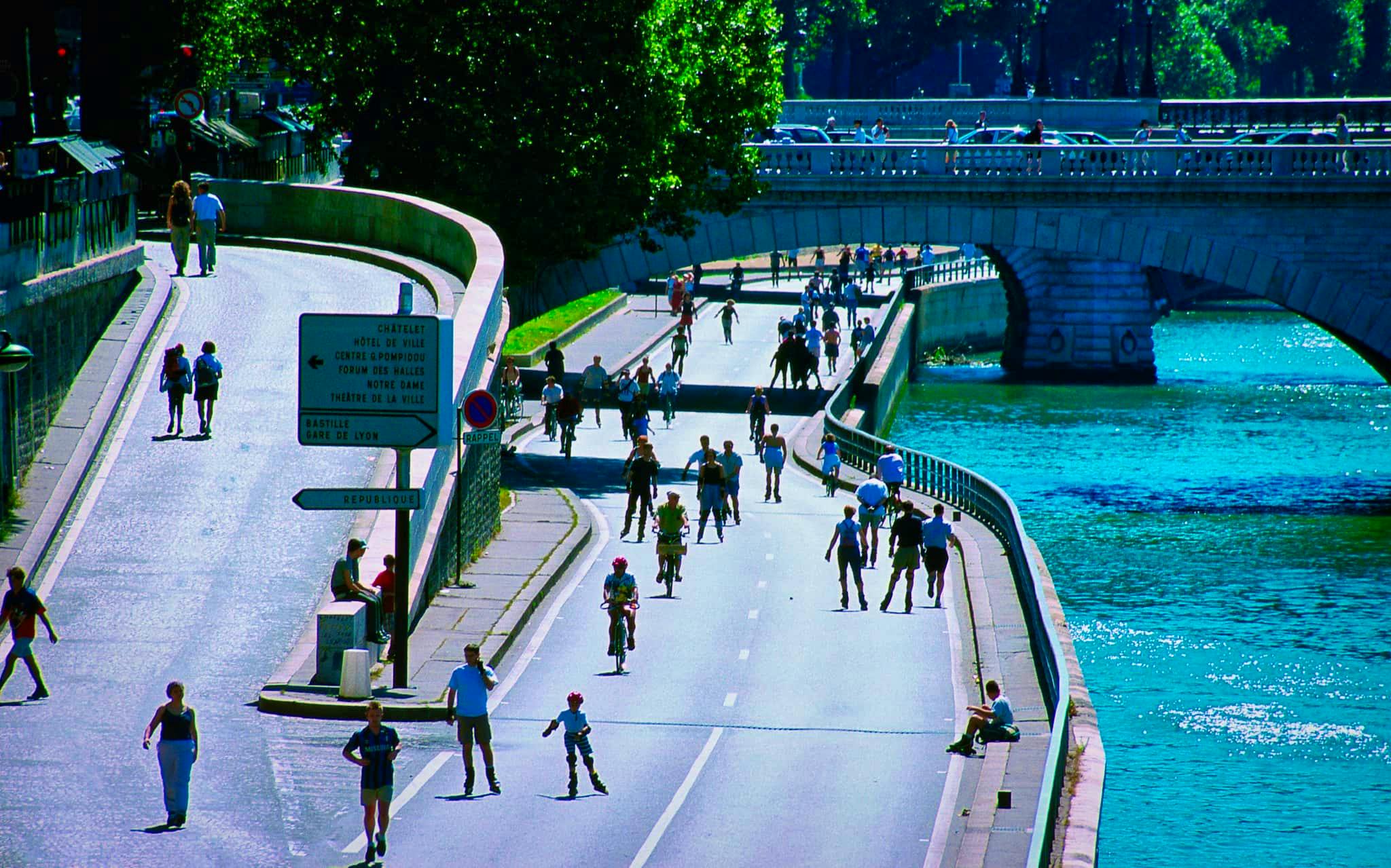 Paris Sin Coches Rio Sena