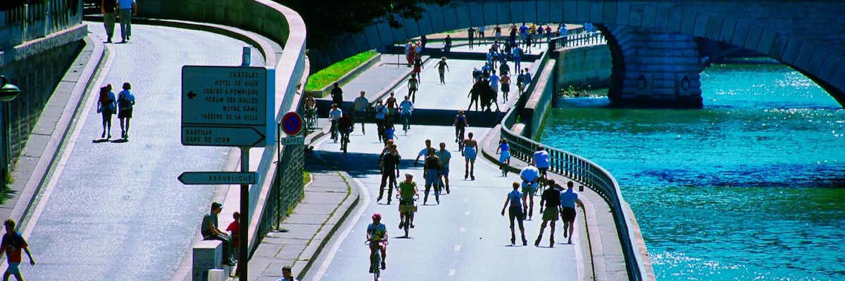 Paris Sin Coches Rio Sena