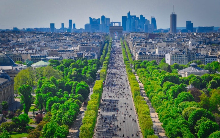 Campos Eliseos Peatonal Paris