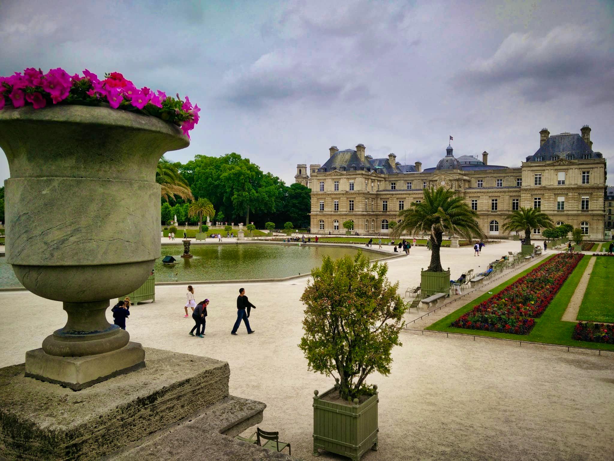 Vista de Jardines de Luxemburgo, París
